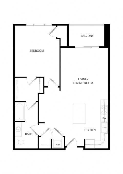 an illustration of a hypothetical floor plan of a house